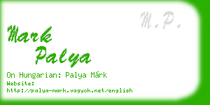 mark palya business card